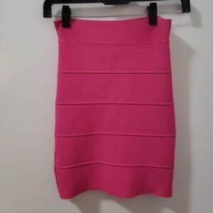 BCBG Bandage Skirt Hot Pink Size L